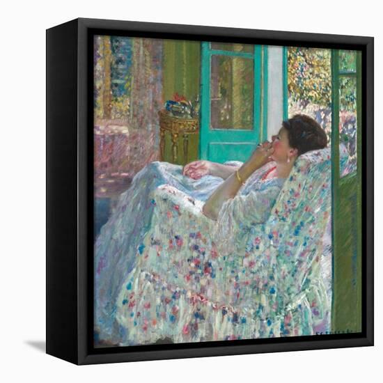 Afternoon - Yellow Room. Date/Period: 1910. Oil paintings. Oil on canvas.-Frederick Carl Frieseke-Framed Stretched Canvas