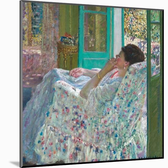 Afternoon - Yellow Room. Date/Period: 1910. Oil paintings. Oil on canvas.-Frederick Carl Frieseke-Mounted Poster
