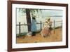 Afternoonthe Sea-William Merritt Chase-Framed Art Print
