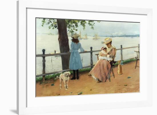 Afternoonthe Sea-William Merritt Chase-Framed Art Print