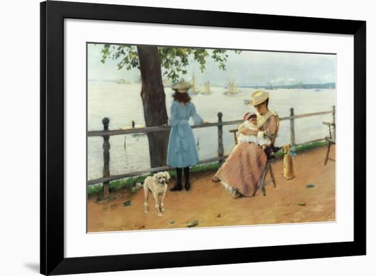 Afternoonthe Sea-William Merritt Chase-Framed Art Print