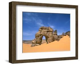 Afzgar Arch, Akakus, Sahara Desert, Fezzan, Libya, North Africa, Africa-Sergio Pitamitz-Framed Photographic Print