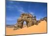 Afzgar Arch, Akakus, Sahara Desert, Fezzan, Libya, North Africa, Africa-Sergio Pitamitz-Mounted Photographic Print