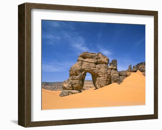 Afzgar Arch, Akakus, Sahara Desert, Fezzan, Libya, North Africa, Africa-Sergio Pitamitz-Framed Photographic Print