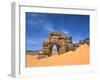 Afzgar Arch, Akakus, Sahara Desert, Fezzan, Libya, North Africa, Africa-Sergio Pitamitz-Framed Photographic Print