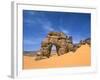 Afzgar Arch, Akakus, Sahara Desert, Fezzan, Libya, North Africa, Africa-Sergio Pitamitz-Framed Photographic Print