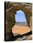 Afzgar Arch, Akakus, Sahara Desert, Fezzan, Libya, North Africa, Africa-Sergio Pitamitz-Stretched Canvas