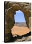 Afzgar Arch, Akakus, Sahara Desert, Fezzan, Libya, North Africa, Africa-Sergio Pitamitz-Stretched Canvas