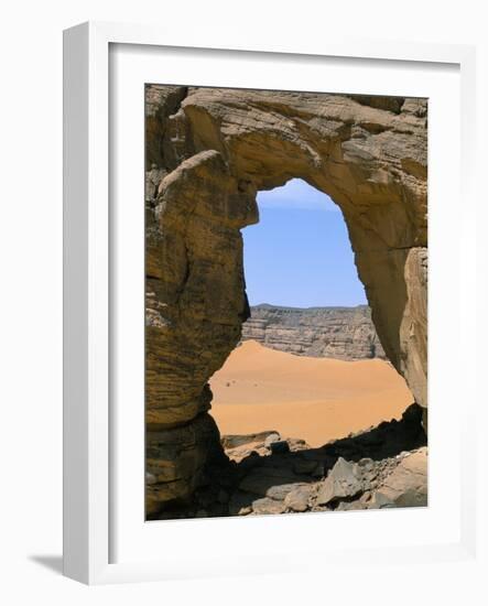 Afzgar Arch, Akakus, Sahara Desert, Fezzan, Libya, North Africa, Africa-Sergio Pitamitz-Framed Photographic Print