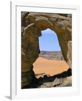 Afzgar Arch, Akakus, Sahara Desert, Fezzan, Libya, North Africa, Africa-Sergio Pitamitz-Framed Photographic Print