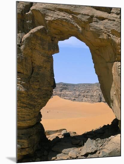 Afzgar Arch, Akakus, Sahara Desert, Fezzan, Libya, North Africa, Africa-Sergio Pitamitz-Mounted Photographic Print