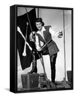 Against All Flags, Maureen O'Hara, 1952-null-Framed Stretched Canvas