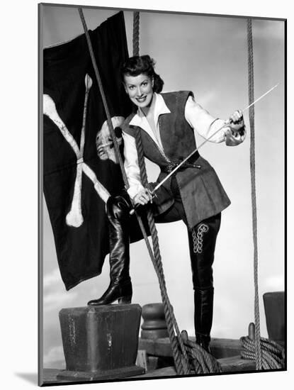 Against All Flags, Maureen O'Hara, 1952-null-Mounted Photo