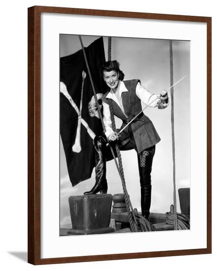 Against All Flags, Maureen O'Hara, 1952--Framed Photo