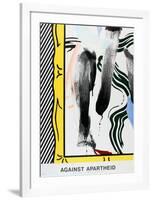 Against Apartheid-Roy Lichtenstein-Framed Collectable Print