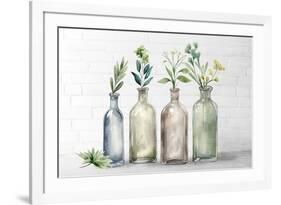 Against The Brick-Kimberly Allen-Framed Art Print