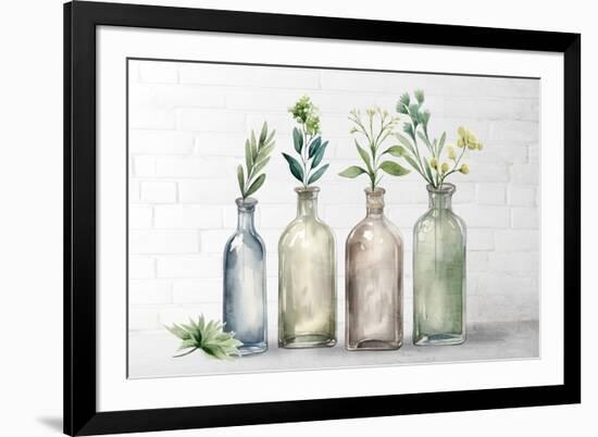 Against The Brick-Kimberly Allen-Framed Art Print