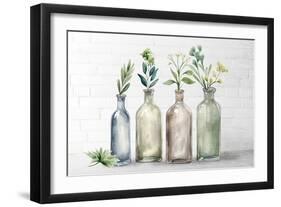 Against The Brick-Kimberly Allen-Framed Art Print