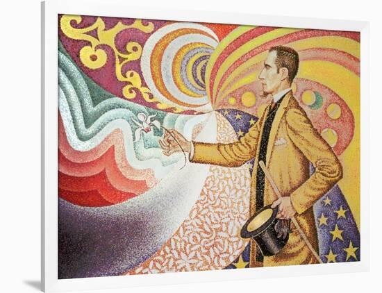 Against the Enamel of Background Rhythmic with Beats and Angels-Paul Signac-Framed Giclee Print