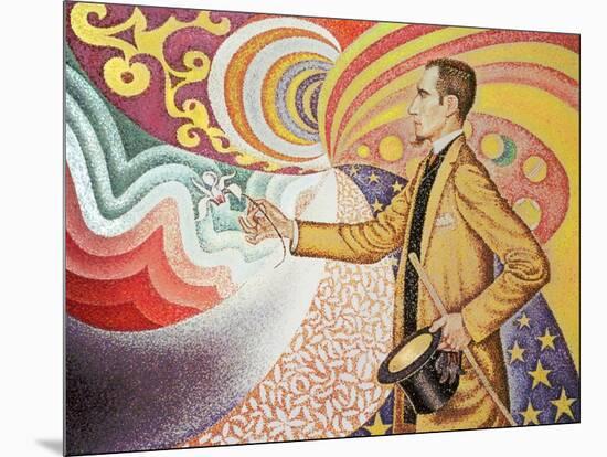 Against the Enamel of Background Rhythmic with Beats and Angels-Paul Signac-Mounted Giclee Print