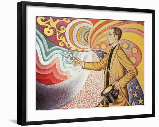 Against the Enamel of Background Rhythmic with Beats and Angels-Paul Signac-Framed Giclee Print