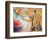 Against the Enamel of Background Rhythmic with Beats and Angels-Paul Signac-Framed Giclee Print