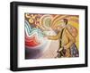 Against the Enamel of Background Rhythmic with Beats and Angels-Paul Signac-Framed Giclee Print