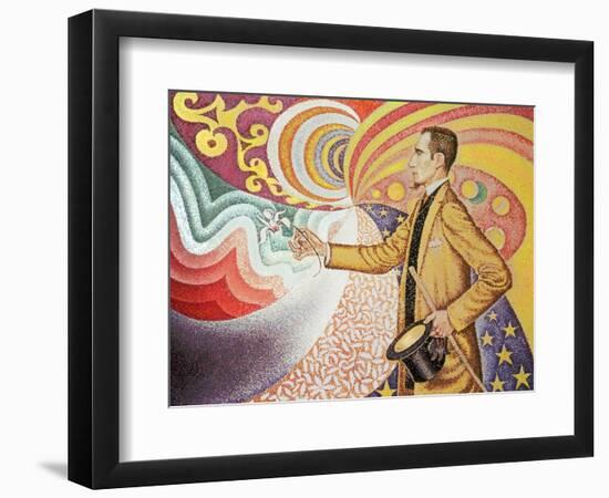 Against the Enamel of Background Rhythmic with Beats and Angels-Paul Signac-Framed Premium Giclee Print