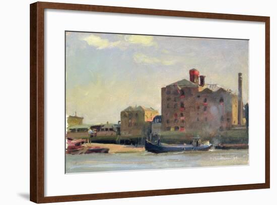 Against the Tide, Rotherhithe, 1992-Trevor Chamberlain-Framed Giclee Print