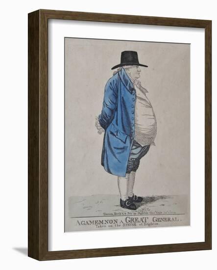 Agamemnon a Great General, General William Dalrymple, 1804-Richard Dighton-Framed Giclee Print