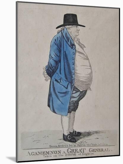 Agamemnon a Great General, General William Dalrymple, 1804-Richard Dighton-Mounted Giclee Print