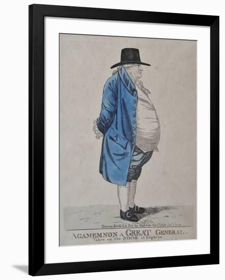 Agamemnon a Great General, General William Dalrymple, 1804-Richard Dighton-Framed Giclee Print