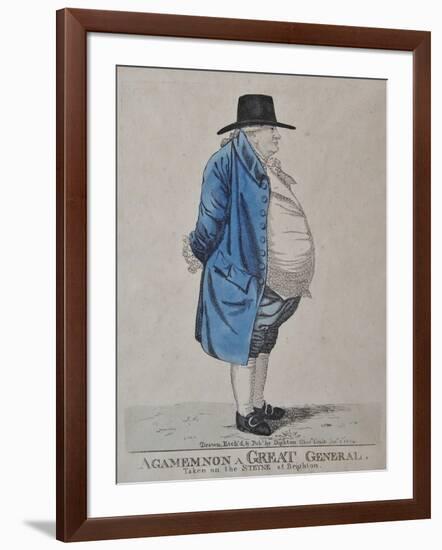 Agamemnon a Great General, General William Dalrymple, 1804-Richard Dighton-Framed Giclee Print