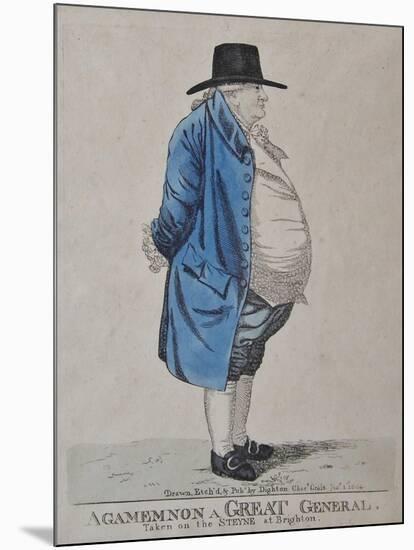 Agamemnon a Great General, General William Dalrymple, 1804-Richard Dighton-Mounted Giclee Print