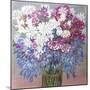 Agapantha,Chrysanthemums and Carnations,2012-Joan Thewsey-Mounted Giclee Print