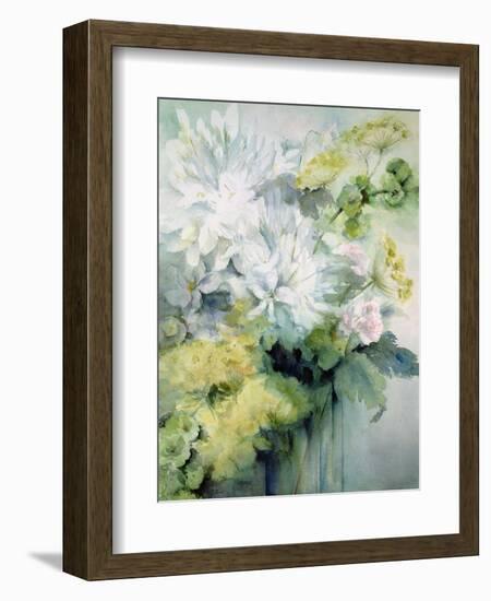 Agapanthus Molucela Arrangement in a Glass Vase-Karen Armitage-Framed Giclee Print