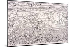 Agas' Map of London, C1561-null-Mounted Giclee Print