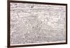 Agas' Map of London, C1561-null-Framed Giclee Print