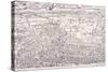 Agas' Map of London, C1561-null-Stretched Canvas