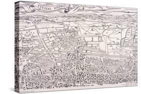 Agas' Map of London, C1561-null-Stretched Canvas