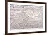 Agas' Map of London, C1561-null-Framed Giclee Print