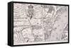 Agas' Map of London, C1561-null-Framed Stretched Canvas