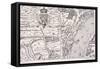 Agas' Map of London, C1561-null-Framed Stretched Canvas