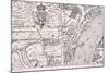 Agas' Map of London, C1561-null-Mounted Giclee Print