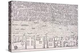 Agas' Map of London, C1561-null-Stretched Canvas