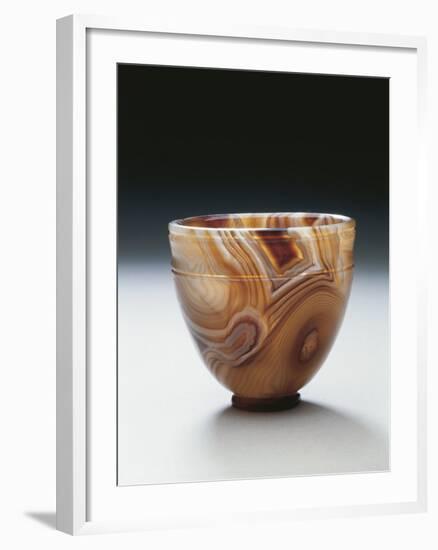 Agate Bowl, Used as Container for Ointments and Lotions, from Ercolano-null-Framed Giclee Print