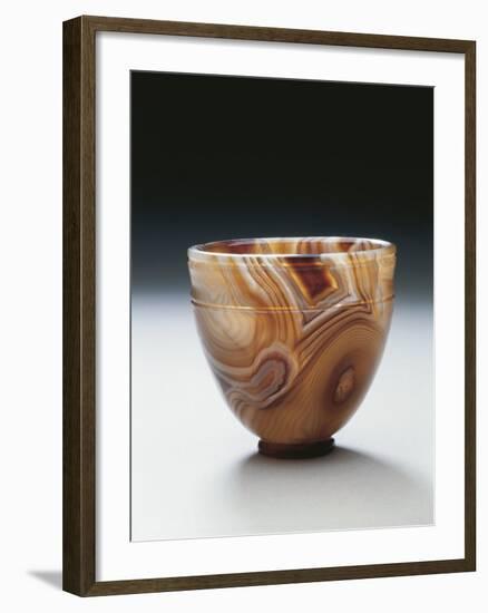 Agate Bowl, Used as Container for Ointments and Lotions, from Ercolano-null-Framed Giclee Print