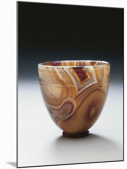 Agate Bowl, Used as Container for Ointments and Lotions, from Ercolano-null-Mounted Giclee Print