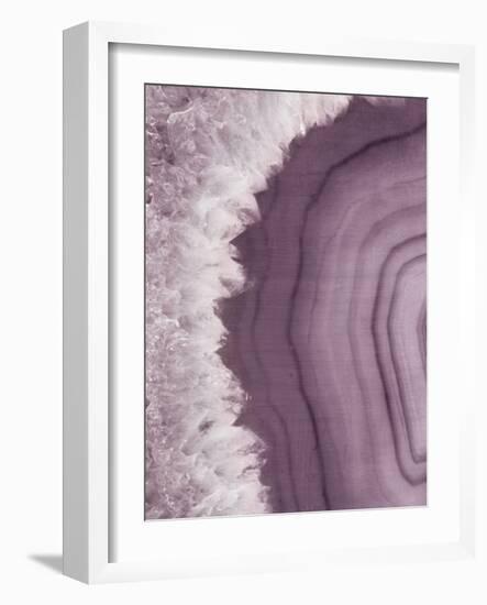 Agate Geode I Plum-Wild Apple Portfolio-Framed Art Print