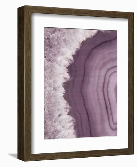 Agate Geode I Plum-Wild Apple Portfolio-Framed Art Print